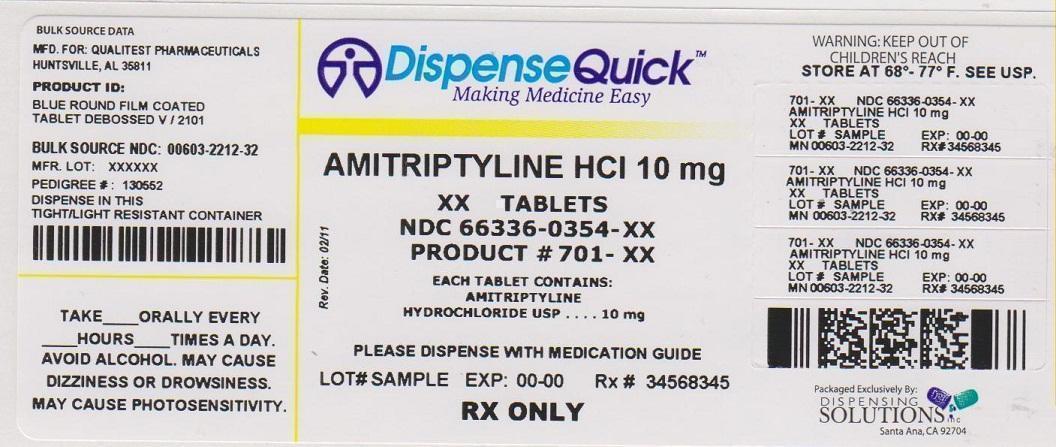 AMITRIPTYLINE HYDROCHLORIDE TABLETS, USP Rx only