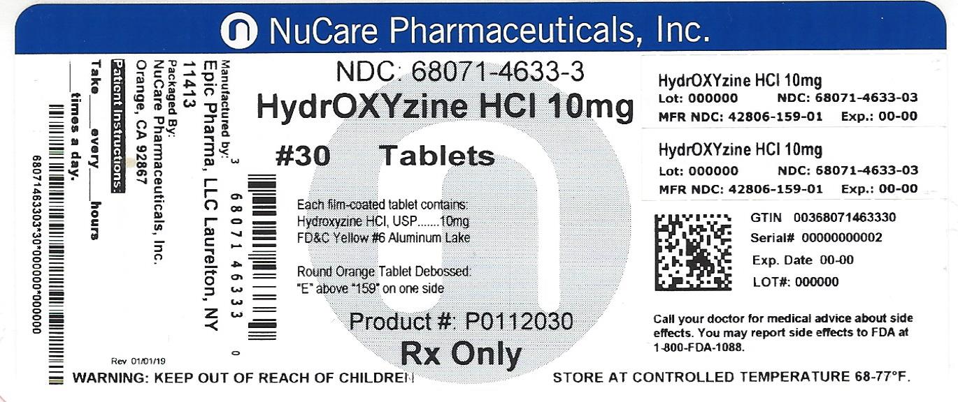 Hydroxyzine Hydrochloride Tablets Usp Film Coated Rx Only