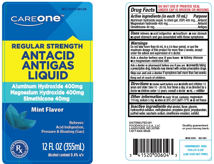 Careone Regular Strength Antacid Antigas Liquid