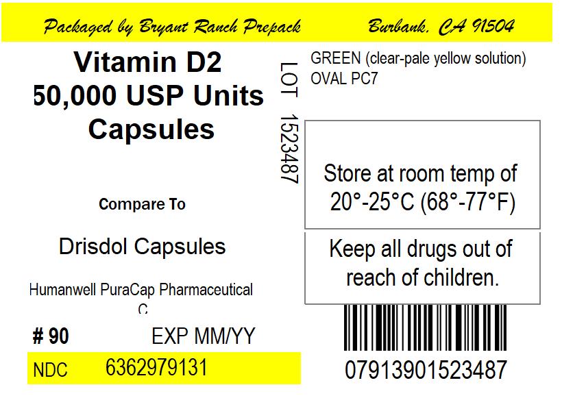 Vitamin D (Ergocalciferol) 1.25 mg equivalent to 50,000 USP Units