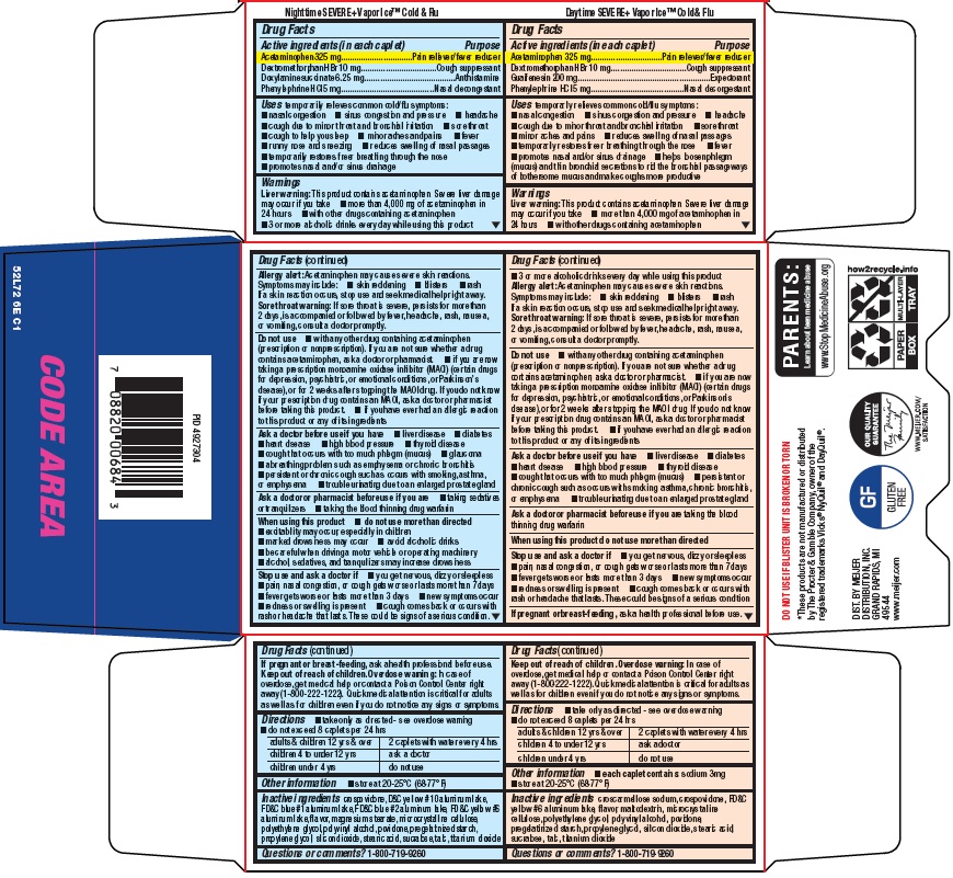 Meijer Distribution, Inc. Daytime Cold & Flu Nighttime Cold & Flu Drug ...