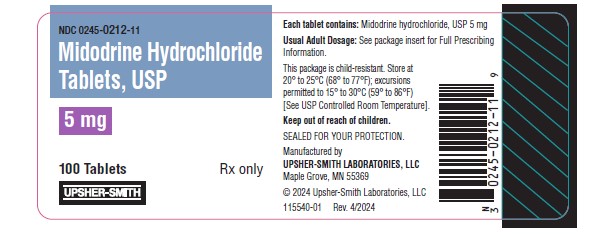 Midodrine Hydrochloride Tablets, USP