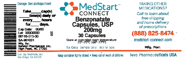 BENZONATATE CAPSULES USP, 100 mg and 200 mg