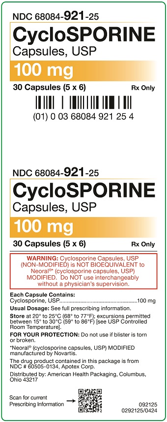 100 mg Cyclosporine Capsules Carton