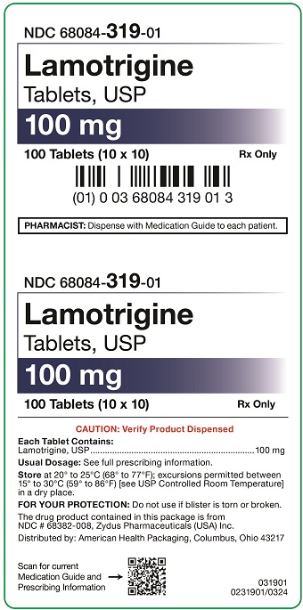 100 mg Lamotrigine Tablets Carton