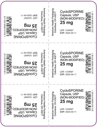 25 mg Cyclosporine Capsule Blister
