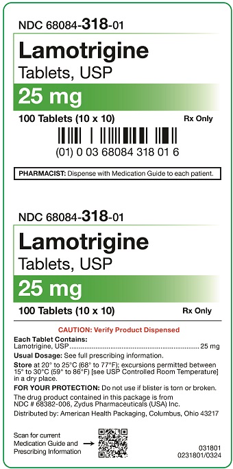 25 mg Lamotrigine Tablets Carton