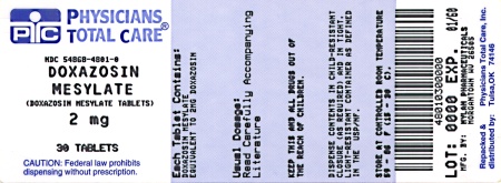 image of 2 mg package label