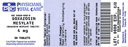 image of 4 mg package label