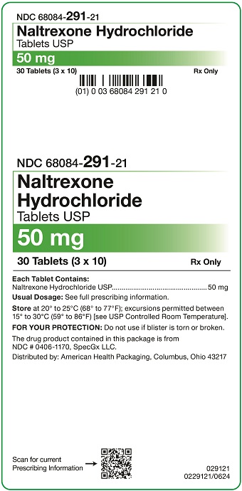 50 mg Naltrexone Tablets Carton