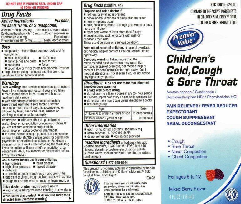 AptaPharma ChildColdCoughSoreThroat  Label