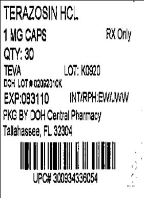 Terazosin Hcl 1 mg Caps
