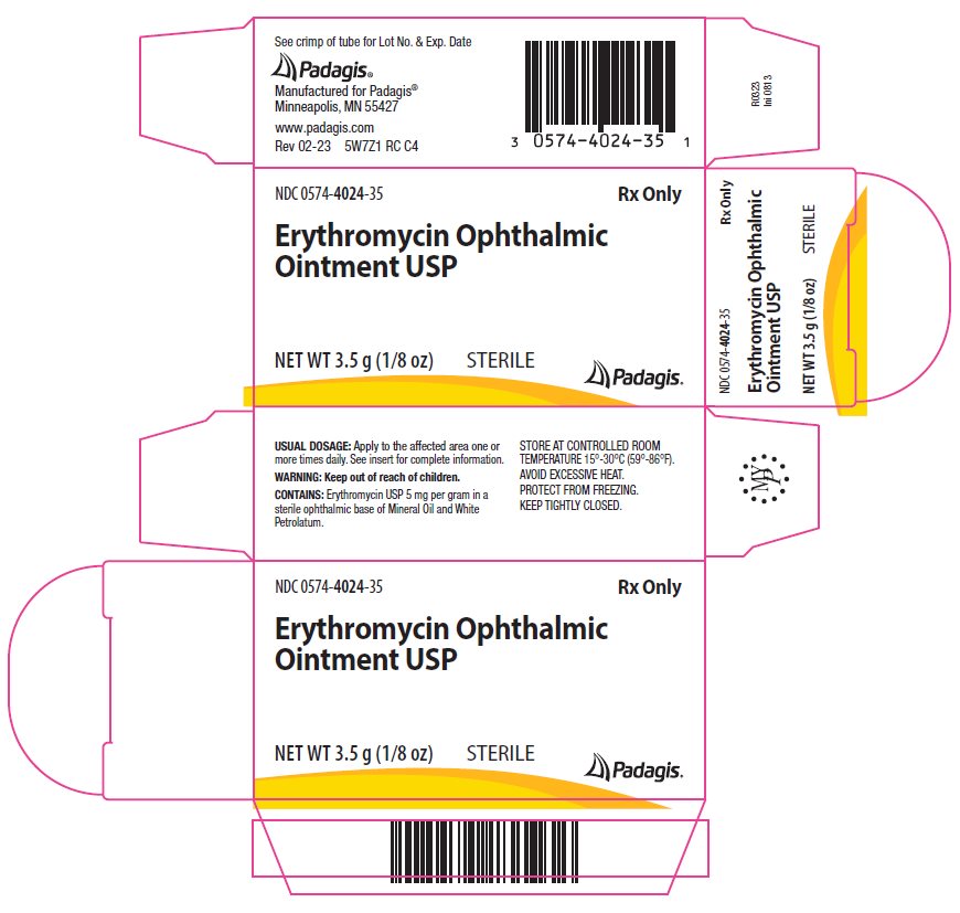 Erythromycin Ophthalmic Ointment USP 3.5 g carton