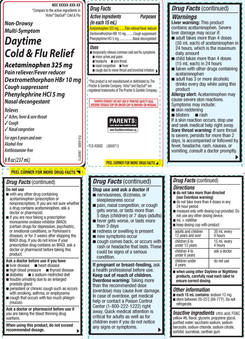 Acetaminophen 325 mg Dextromethorphan HBr 10 mg Phenylephrine HCl 5 mg