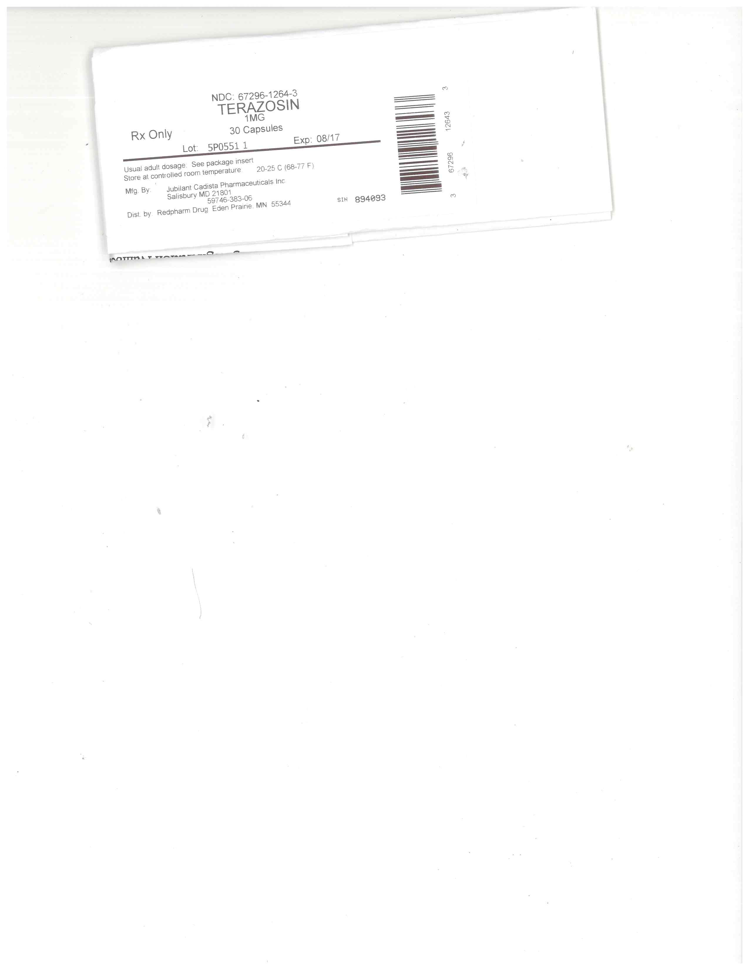 terazosin 1mg