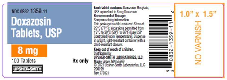 PRINCIPAL DISPLAY PANEL - 8 mg Tablet Bottle Label