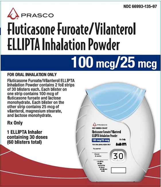 Fluticasone Furoate-Vilanterol Ellipta 100mcg-25mcg carton