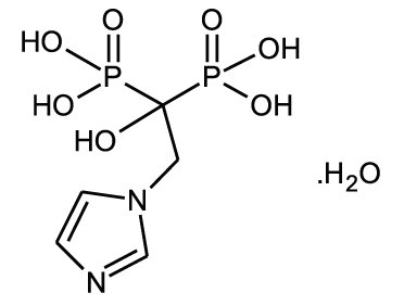 Zoledronic Acid Structural Formula