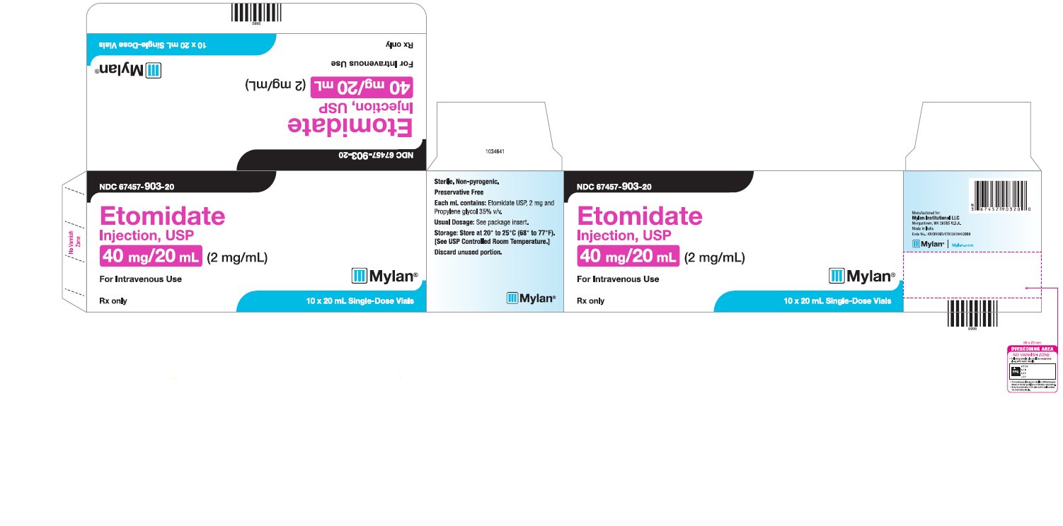 Etomidate Injection, USP Carton Label 40 mg/20 mL
