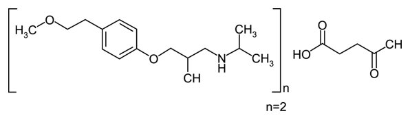 Metoprolol Tartrate Structural Formula