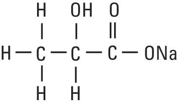 structural formula sodium lactate