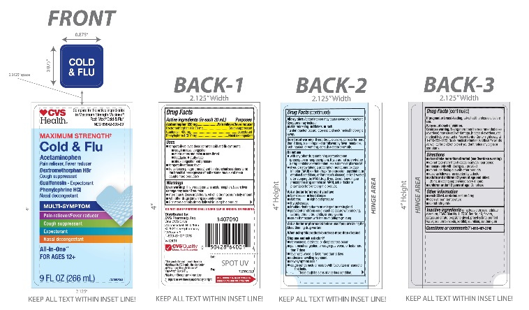 CVS Maximum Strength Mucus Relief Cold,Flu