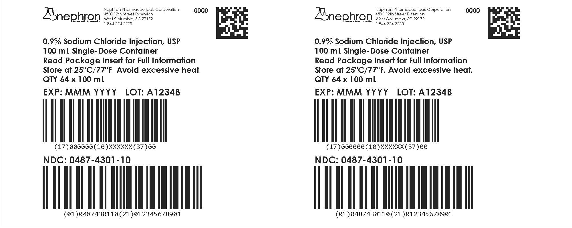 100 mL Shipper Label